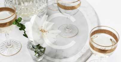 Shoppers&rsquo; Reversible Ruffled Grocery Bag